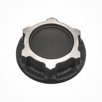 "The Godfather" Top Yoke / Steering Stem TITANIUM Nut - LC - Contrast Polished